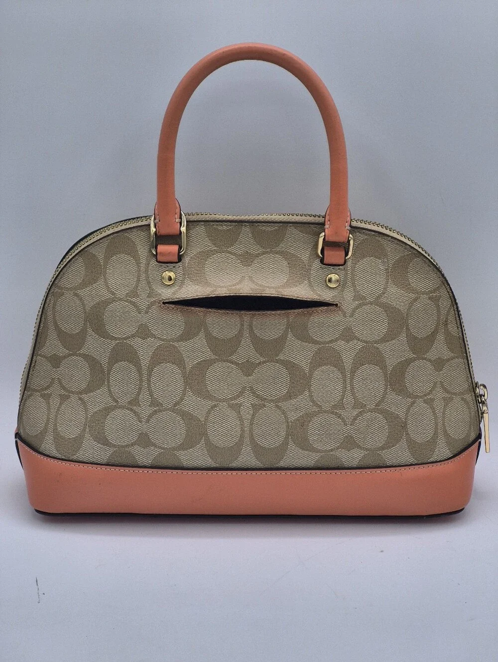 Coach Mini Sierra Satchel In Signature Canvas With 3D Stawberry - Picture 4 of 11